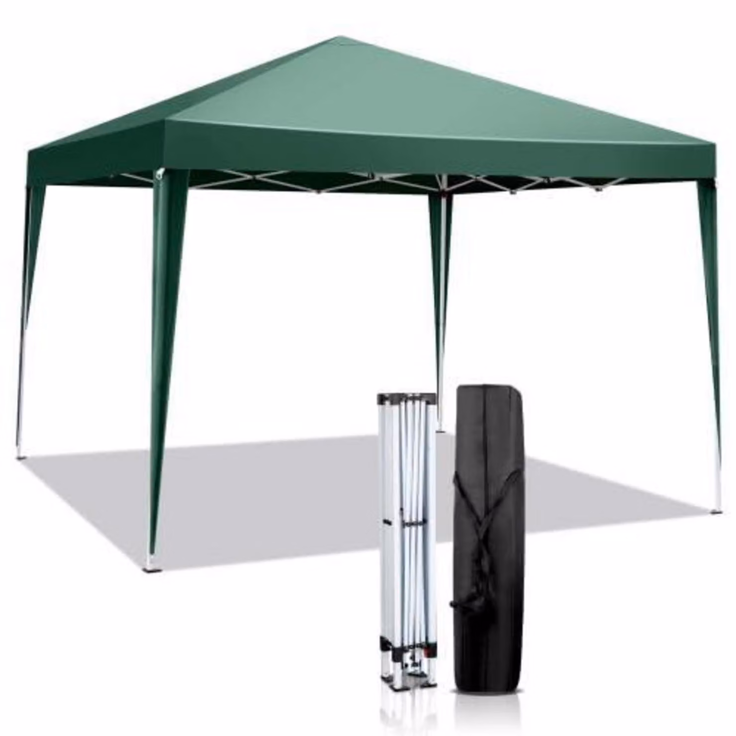 Gazebo da 3x3 metri, impermeabile, con protezione UV 50+, di colore verde, senza pareti