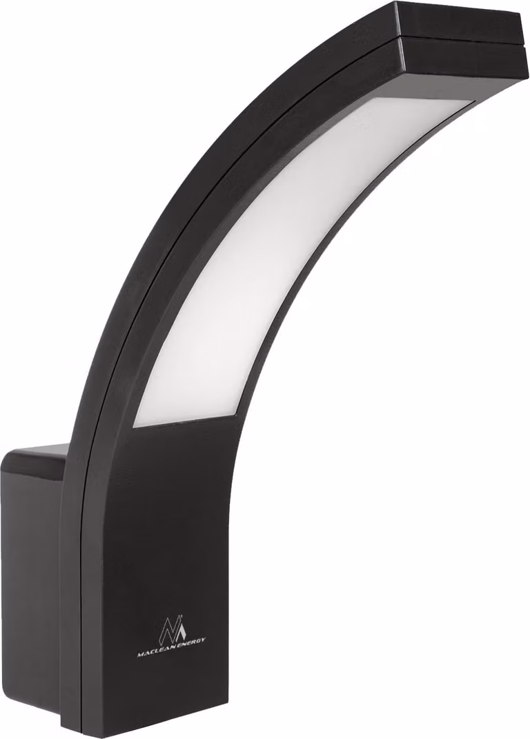 Lampada LED Lampada da facciata Lampada da parete per esterni 10W 800lm IP54 4000K Bianco neutro Nero Classe energetica A+++