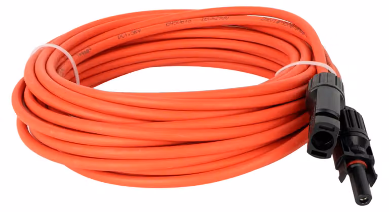 Cavo di prolunga solare MC4, confezione composta da: cavo nero (10 metri) e cavo rosso (10 metri), marca Myers Power