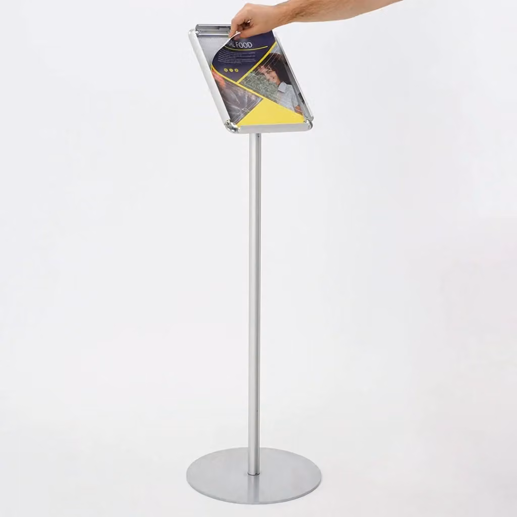Porta Comunicazioni Leggio con Cornice A3 Top Eventi Store Argento e Trasparente – 2