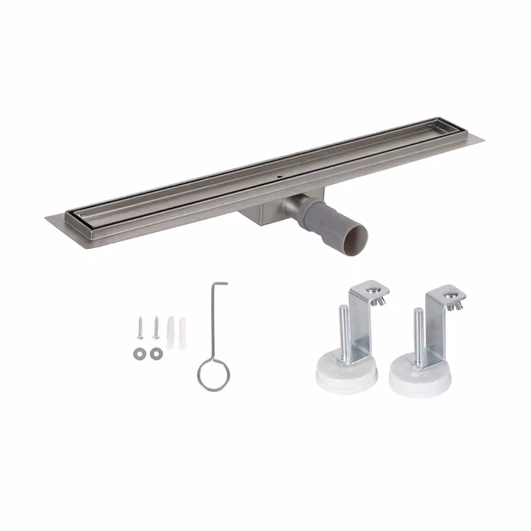 Bc-elec - HFD09-100 Canalina doccia per piastrelle 100cm in acciaio inox, doccia sterilizzante, regolabile in altezza 67-92mm