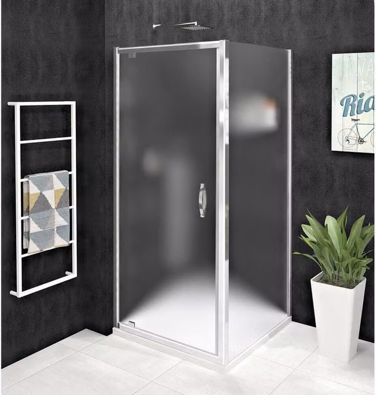 SIGMA SIMPLY Cabina doccia ad angolo con porta a battente 900x900mm variante L/R, vetro Brick