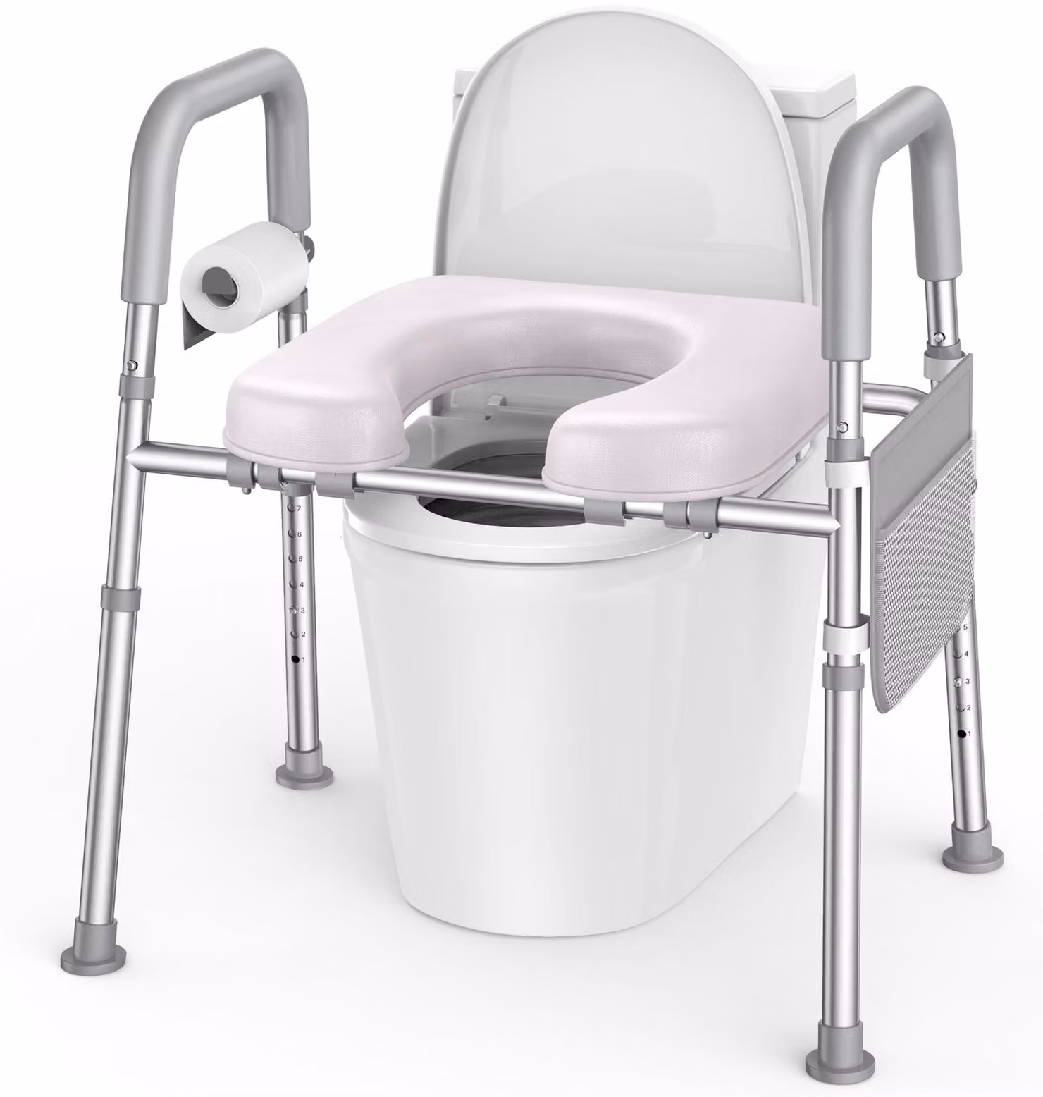 Alza WC con braccioli - Regolabile