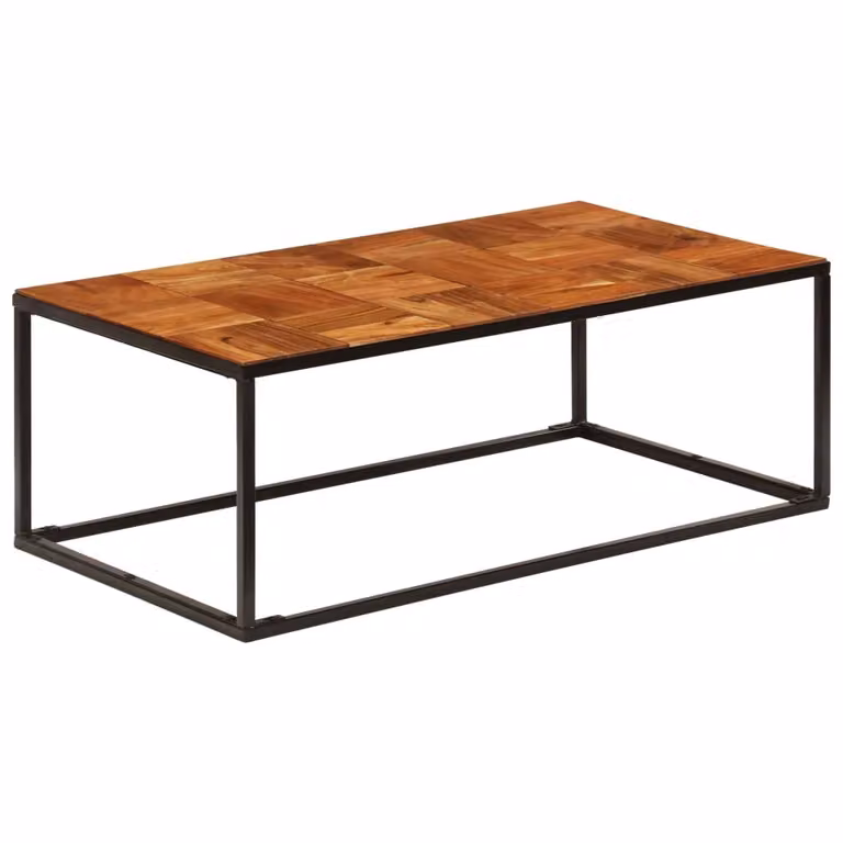 Maison Exclusive - Tavolino 110x60x40 cm in legno massello di acacia e acciaio