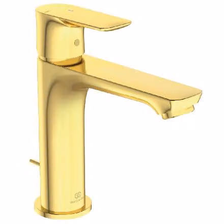Ideal Standard Miscelatore per lavabo Connect Air BlueStart Slim Grande, 125 mm di proiezione A7013A2 Oro spazzolato