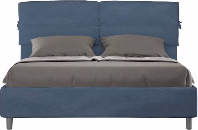 Letto Matrimoniale con Contenitore Nandy Blu GIORDANOSHOP L: 170 cm, P: 200 cm, H: 110 cm