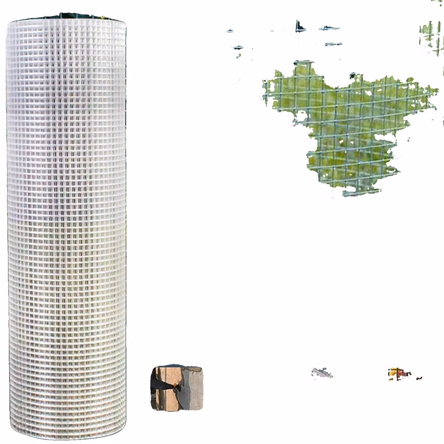 Rete metallica in filo di acciaio a basso contenuto di leghe, dimensioni 1 metro x 25 metri, diametro del filo 0,9 mm, dimensione delle maglie 2,5 cm, struttura saldata