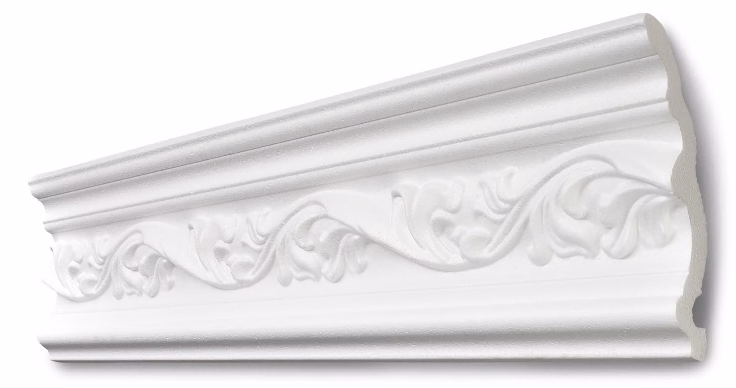 Profilo decorativo Decosa G34, bianco, 75 x 120 mm, lunghezza: 2 m - 16 pezzi