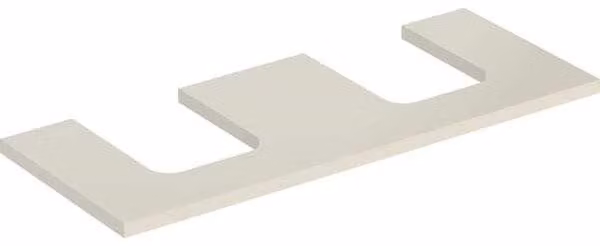 Plaque de lavabo Geberit ONE, découpe double, pour lavabo à poser en forme de coupe, 120x3x47cm, 505.335.00.4, 505.335.00.4