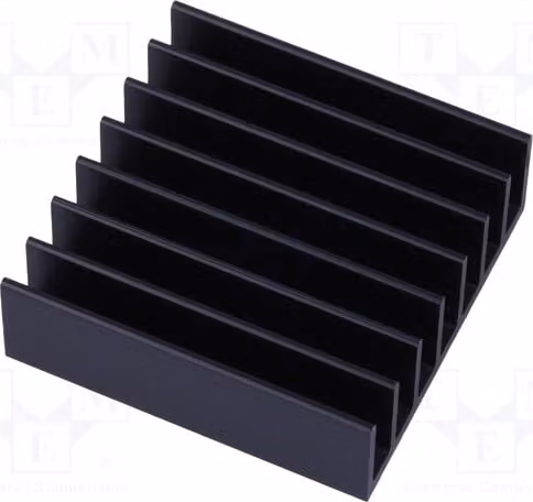 1 dissipatore di calore: stampato, a coste, colore nero, BGA, dimensioni: lunghezza 35 mm, larghezza 35 mm, altezza 11,4 mm, codice prodotto 642-45AB