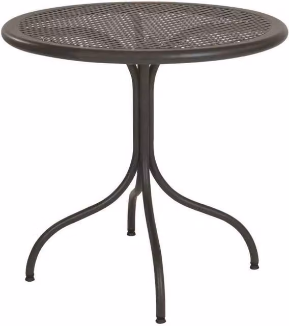 Tavolo fisso smontabile Bistro in acciaio e lamiera forata Ø80 h75 cm