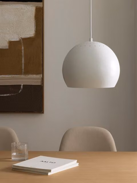 Lampada a soffitto sferica bianca in metallo Kenay Home