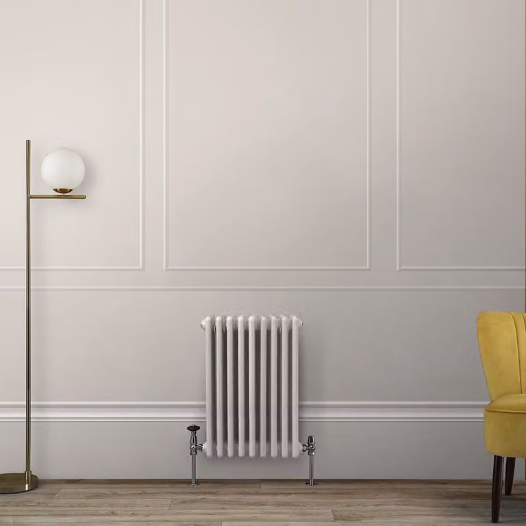 Radiatore Orizzontale a Colonne (3 Colonne) 600mm x 425mm - Bianco (Pearl Bianco) - Regent