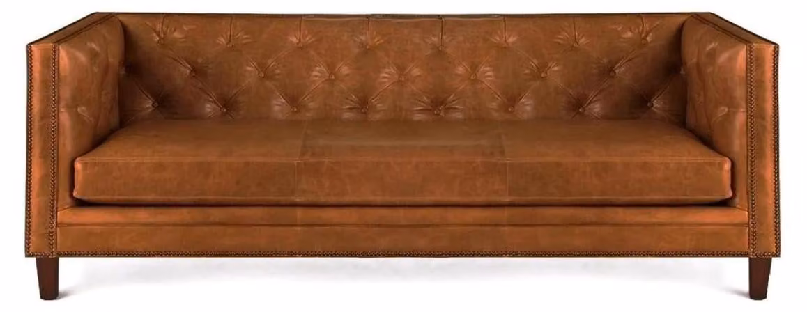 Chesterfield Wohnzimmer Sofa Design Couchen Braun Italienische Stil Möbel