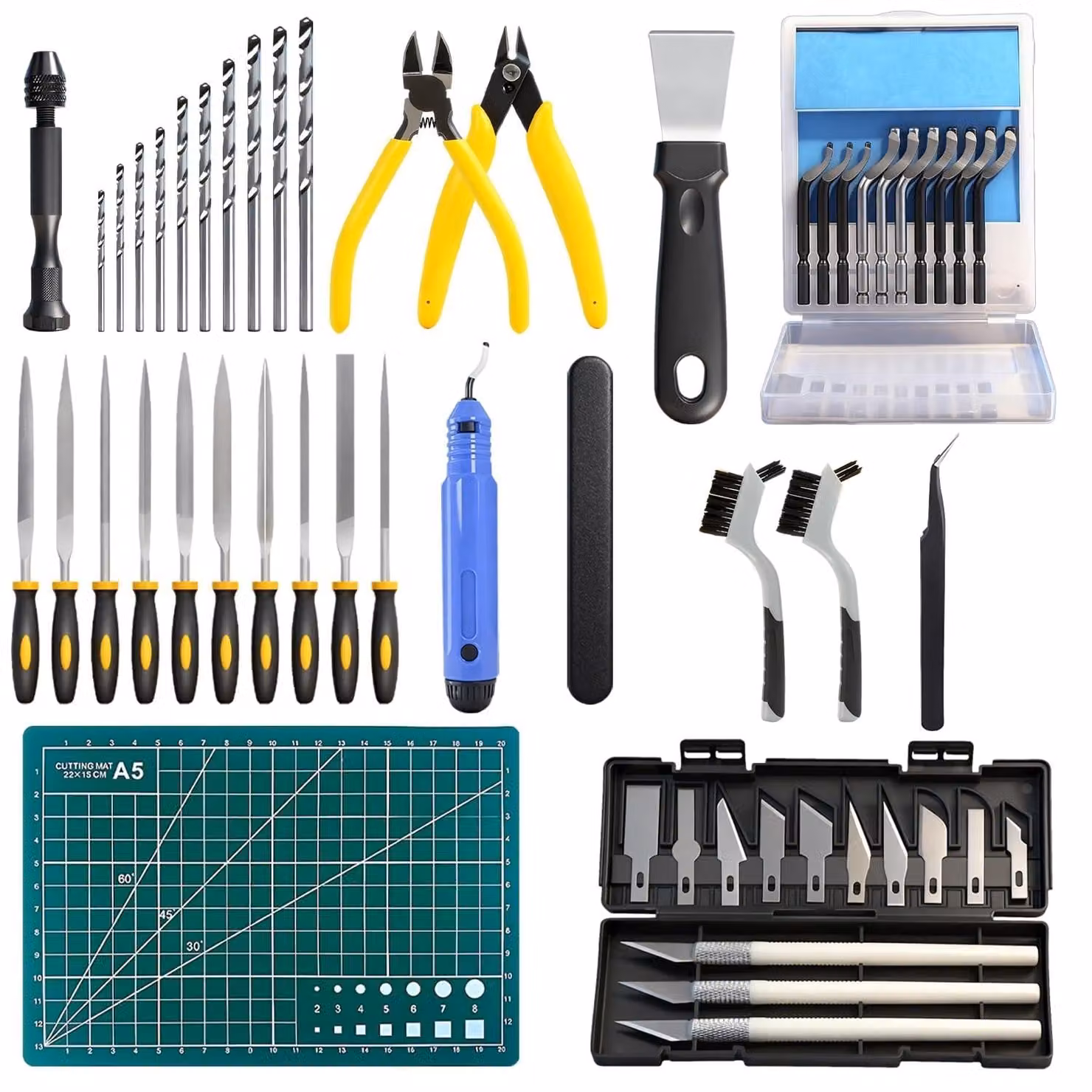 Omgoods - Set di strumenti da 58 pezzi per la stampa 3D, ideale per la modellistica