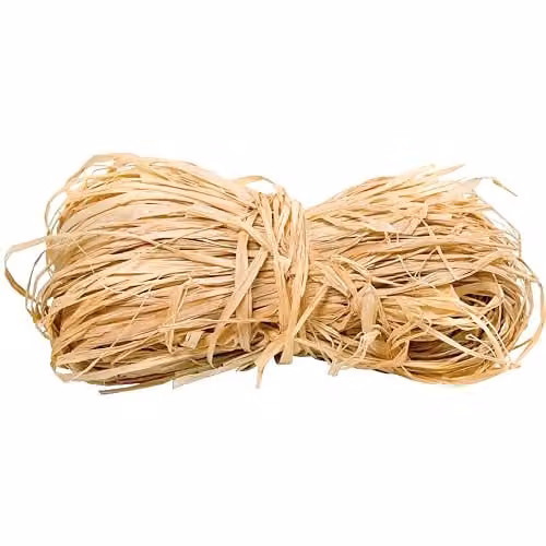 VALEX Rafia Naturale 50g Matassa in Fibra per Fai-da-Te e Decorazioni