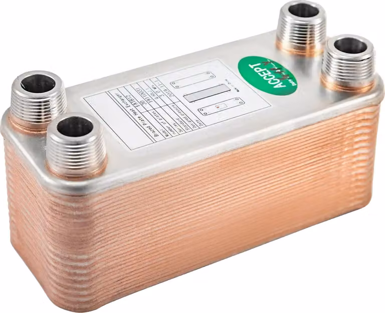 Scambiatore di calore, acciaio inox, produzione di birra in casa, 30 piastre
