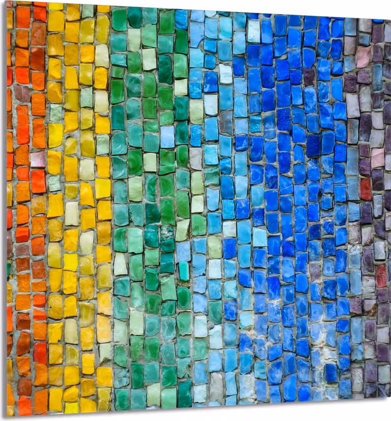 GLASPLATTE FÜR KÜCHE 60x65 Bunt