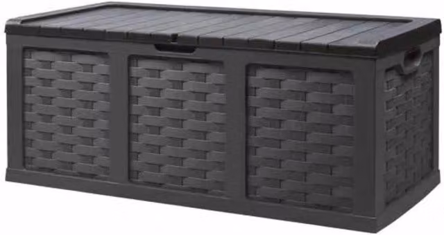 CASSAPANCA RATTAN STYLE XXL IN PLASTICA WICKER DI COLORE MARRONE