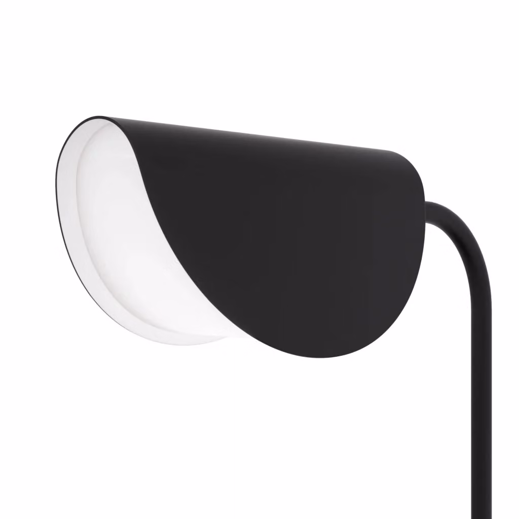 Maytoni Lampada da tavolo moderna Mollis con 1 luce G9 in metallo nero e diffusore in acrilico bianco – 2