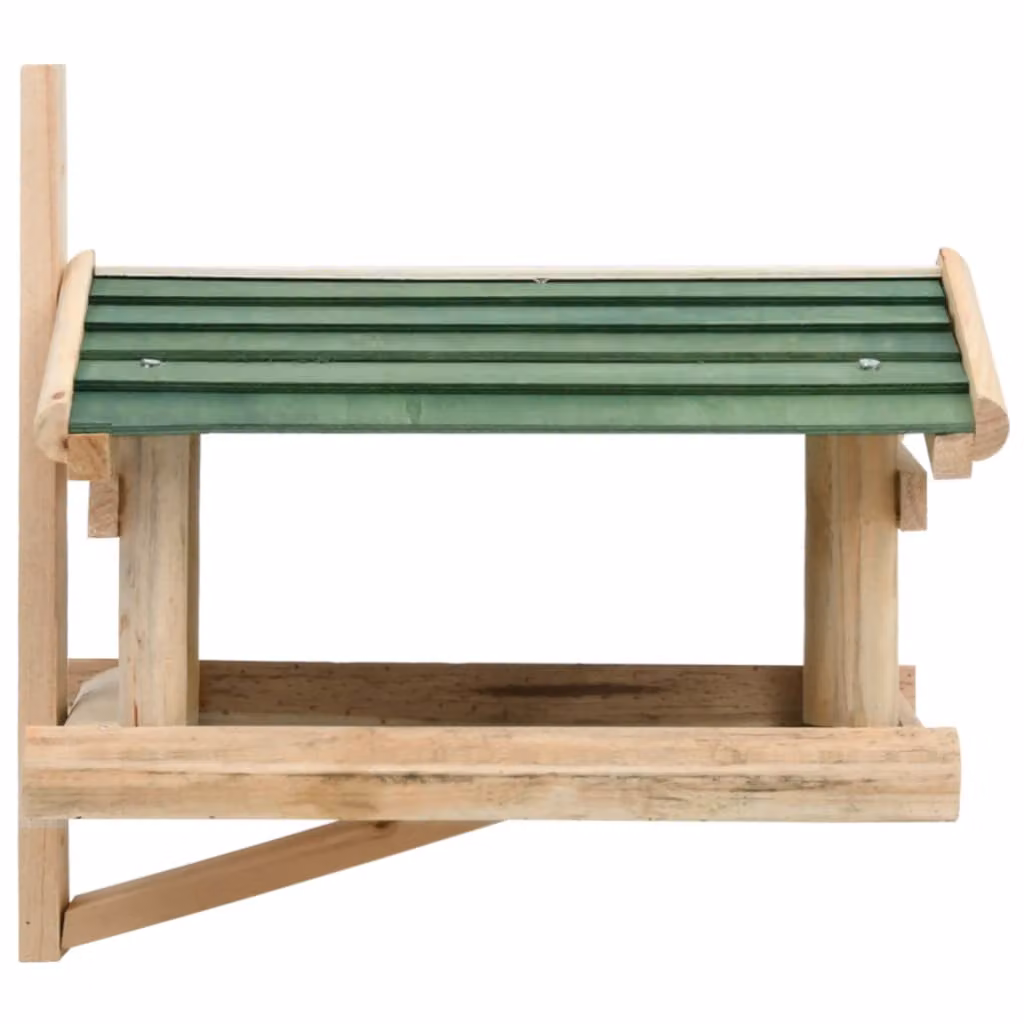 Mangiatoia per uccelli in legno massiccio 35x29,5x21 cm