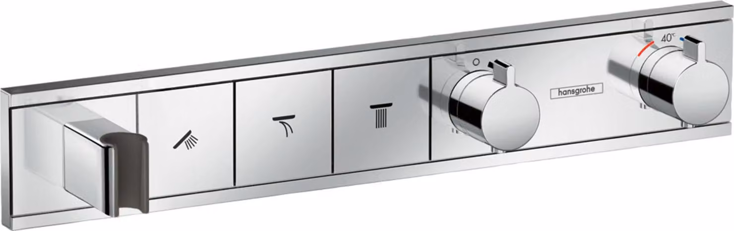 hansgrohe RainSelect set encastré pour 3 consommateurs, 15356000, 15356000
