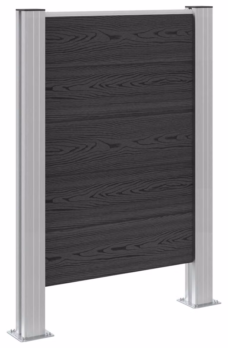 Recinzione Contenitore per Rifiuti Grigio 85 x 12 x 115 cm