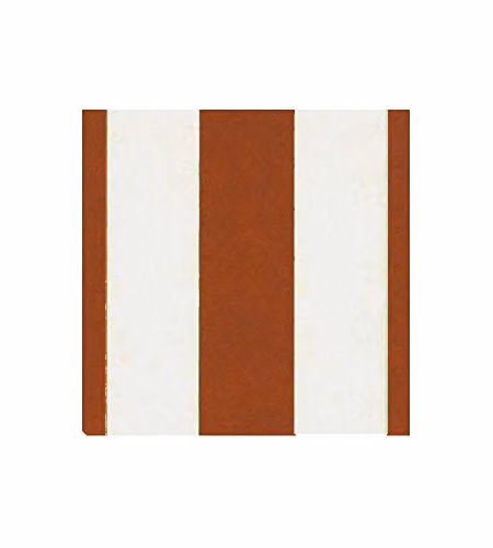 Tendasole in poliestere righe marroni 145 x 300 cm