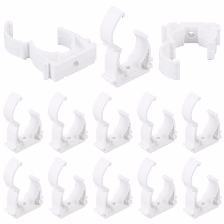 Morsetti per tubi in plastica da 25 mm - Chiusura a scatto con cerniera - FIND-GF0009-39C-EU16