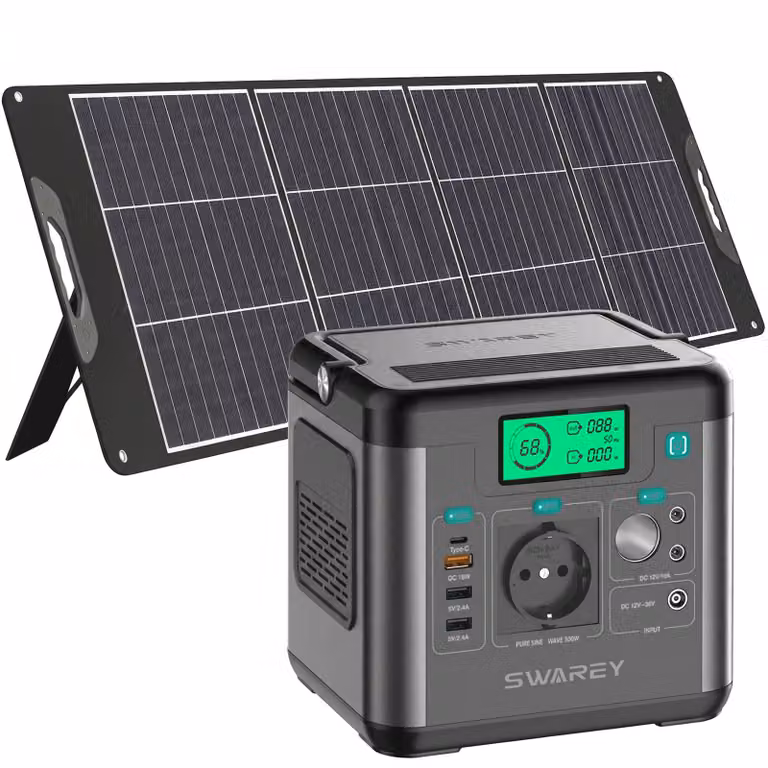 300W (top 600W) Power Station Solar Storage con 200W pannelli solari pannelli solari cella solare, generatore solare portatile caricabatteria