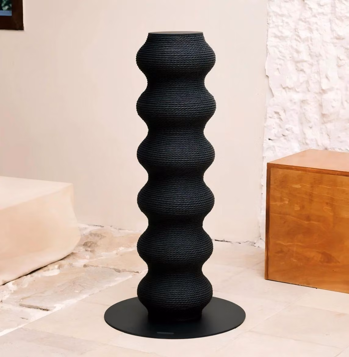 Albero per gatti modulare - Tiragraffi per gatti domestici - Altezza regolabile - 3 livelli - Torre attività stabile - Nero