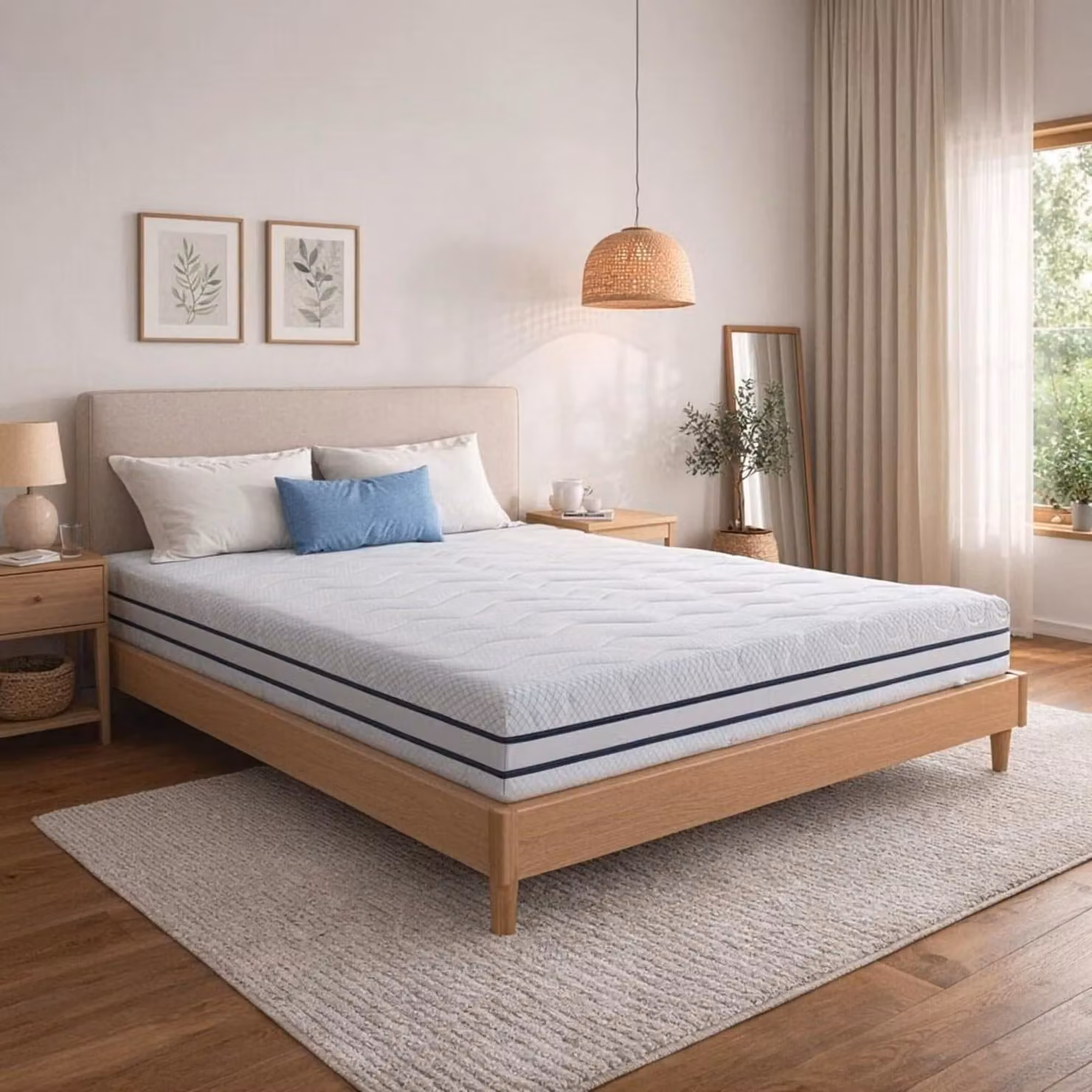 Materassi EGOHOME, 140x200 cm, materassi in gel-visco a 7 zone, modelli H2 e H3, altezza 16 cm