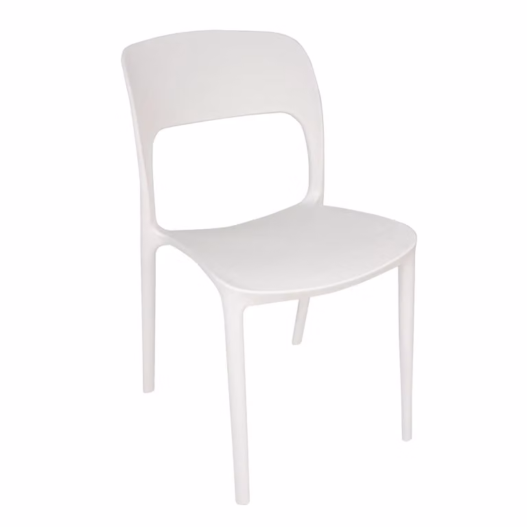 Sedia in polipropilene Vestiamo Casa Giardino Bianca H: 82 cm, L: 56,5 cm, P: 41 cm