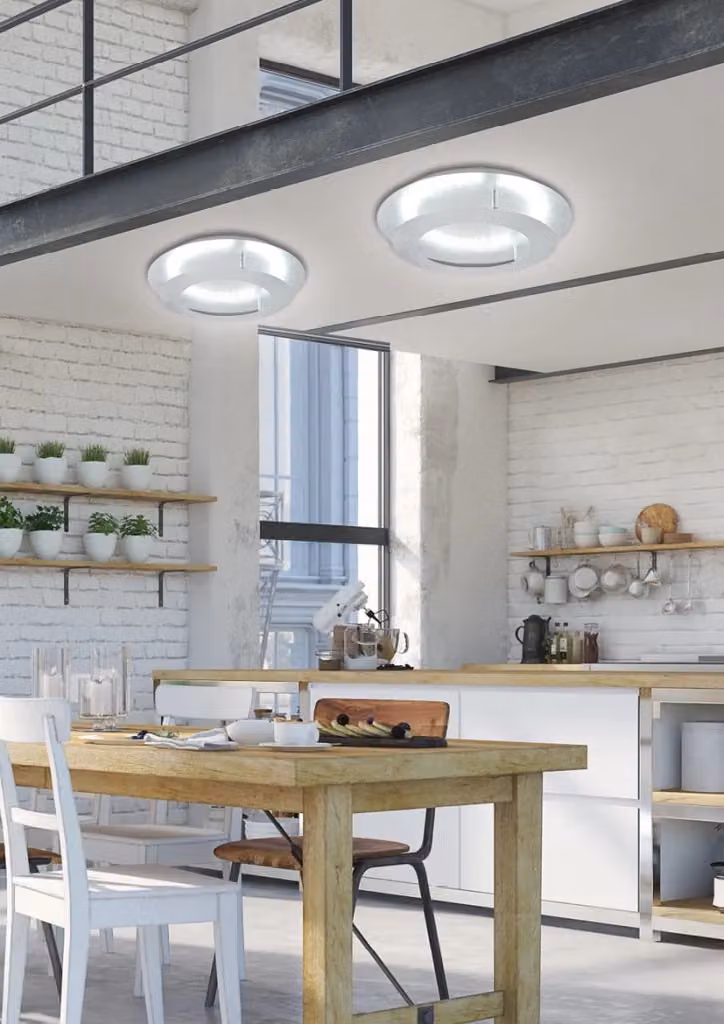 Plafoniera LED Candellux Merle Argento, Luce Bianca Calda, Diametro: 50 cm – 2