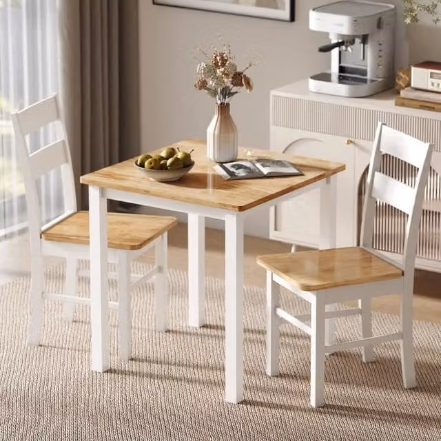 Tavolo da pranzo quadrato REDOM in legno di caucciù per 2-4 persone L: 69 cm, P: 69 cm, H: 75 cm