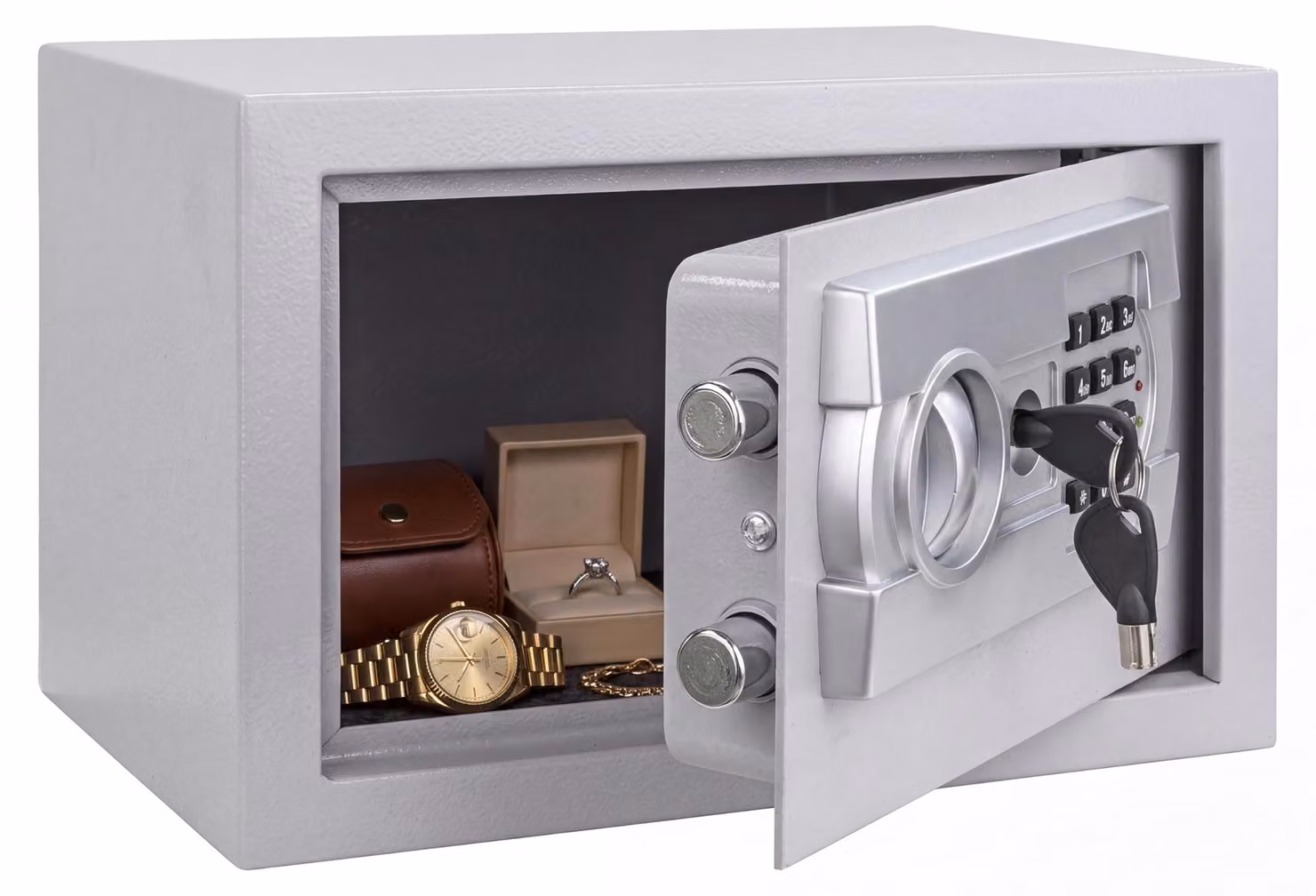 Cassaforte elettronica con serratura a combinazione - 31 x 20 x 20 cm - Peso: 4 kg - Realizzata in acciaio