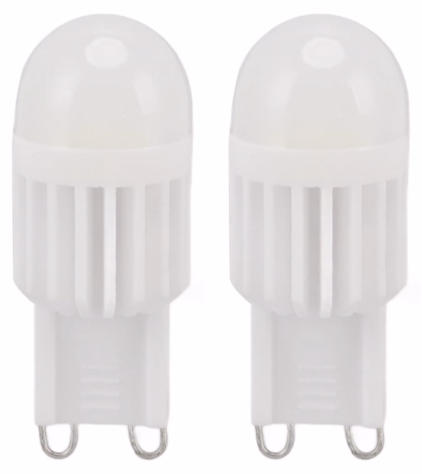 2 lampadine LED con attacco G9, dimmerabili, 180 lumen, 14 LED, base a due spine per lampade da tavolo o applique, 220 V, 2 W
