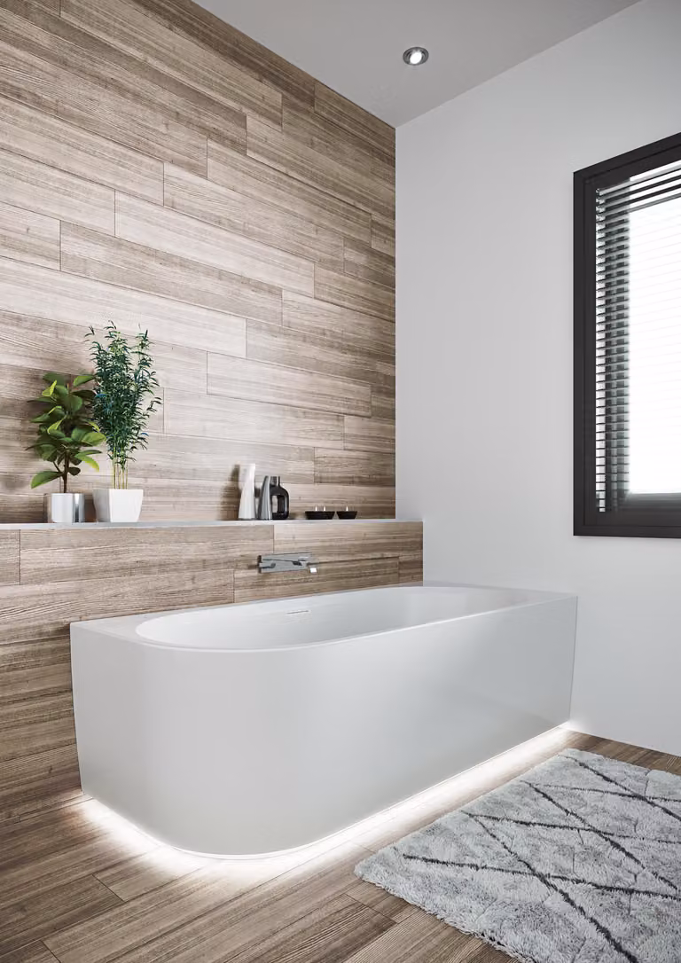 RIHO Desire Corner baignoires d'angle, version gauche, 184x84x60cm, 230 Betteres, blanc brillant, B088002005, B088002005