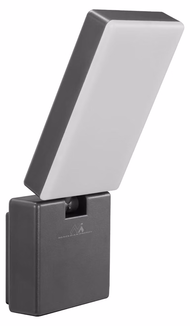 Lampada a parete LED, 10W, 700 lumen, grado di protezione IP65, luce bianca neutra, 4000K, colore grigio
