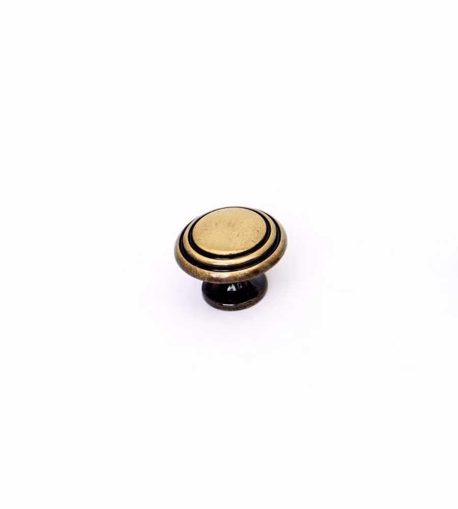 Pomolo doppia riga in metallo bronzo 30 mm