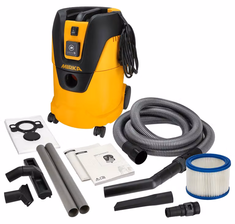 Aspirapolvere industriale da 25 litri - Motore da 1000 W - Adatto per aspirare liquidi e polveri