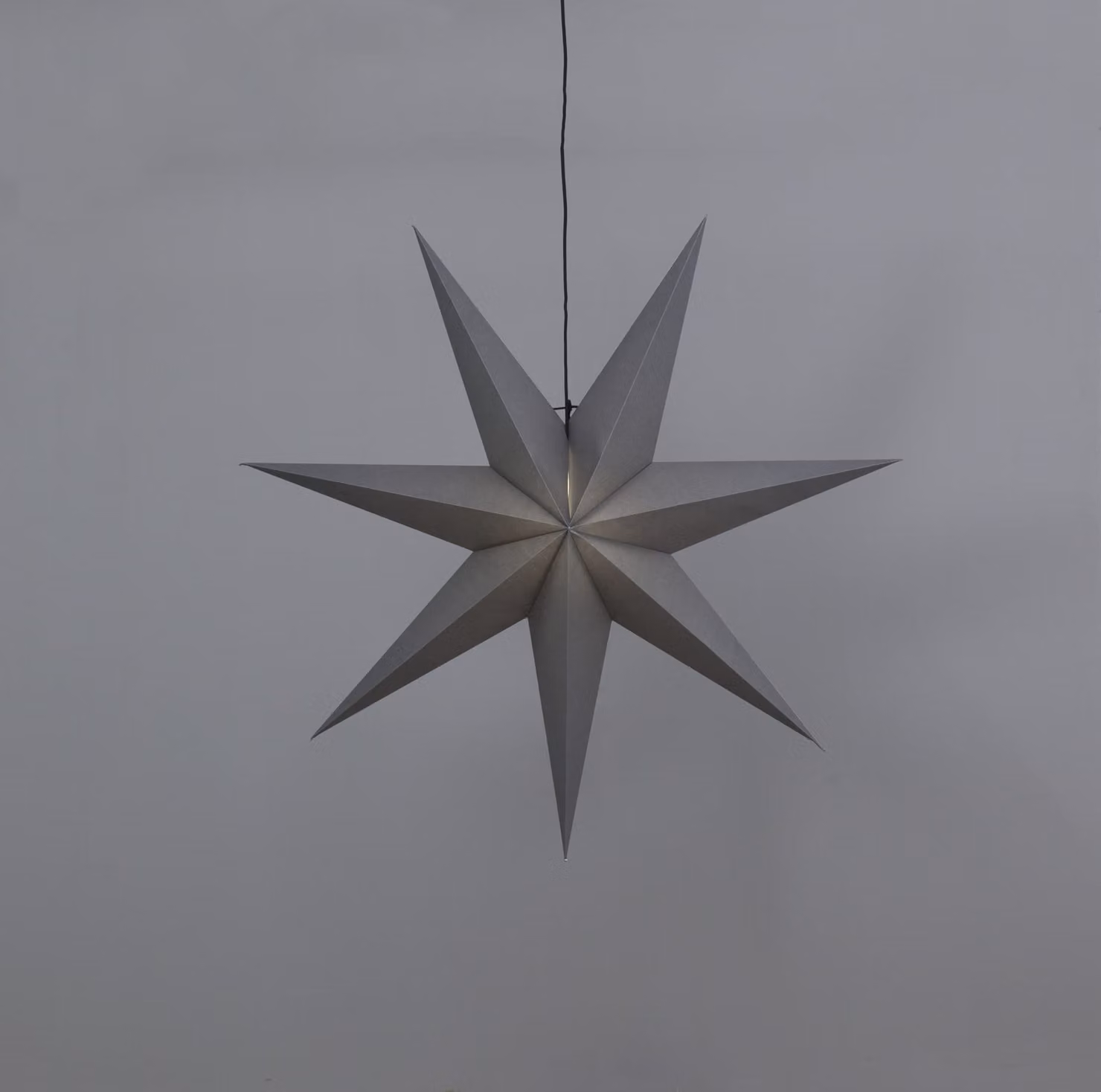 Star Trading Paper Star Ozen, figura decorativa leggera, grigio, IP20, 1 lampadina, E14, 25 W
