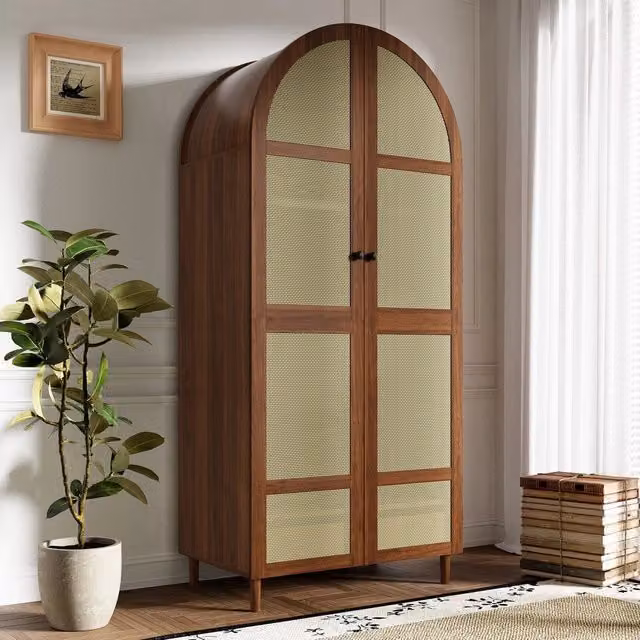 Armadio con ante e cassetti ¨C Minimal ¨C Bianco in legno, 180x60x200cm