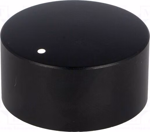 1 manopola rotante con indicatore, alluminio, diametro albero: 6 mm, modello FC7234. Manopole rotanti per potenziometri rotativi