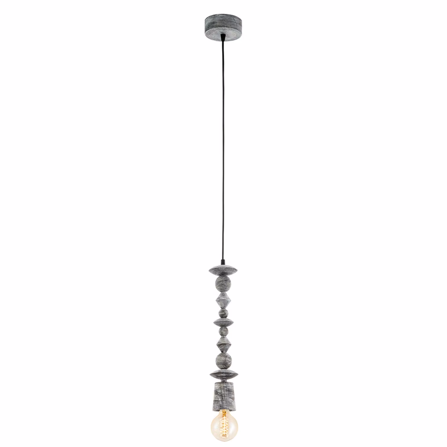 Eglo lampada a sospensione Avoltri E27 max. 60W IP20 legno patina nera