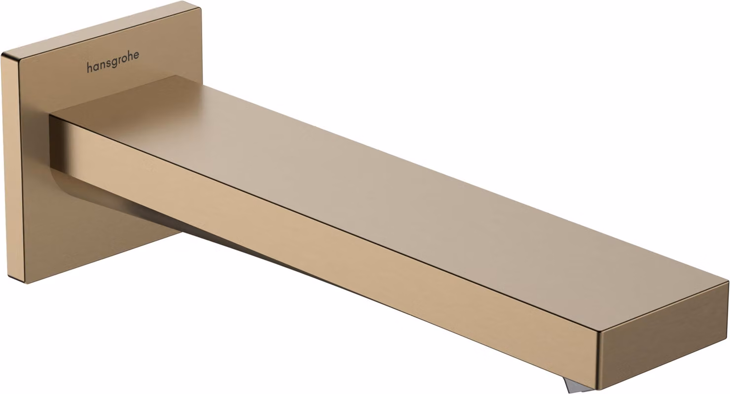 Scarico a parete da 21 cm, in bronzo spazzolato, design minimalista
