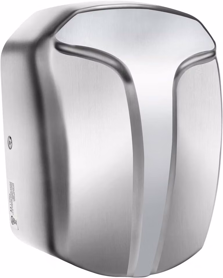 Asciugamani elettrici da parete automatici QL, 1150W, in acciaio inossidabile, con filtro HEPA, per bagno o uso commerciale, colore argento