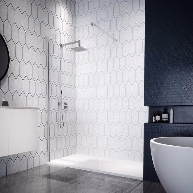Walk-in 150 cm vetro 8mm anticalcare trasparente h200 | Itaca