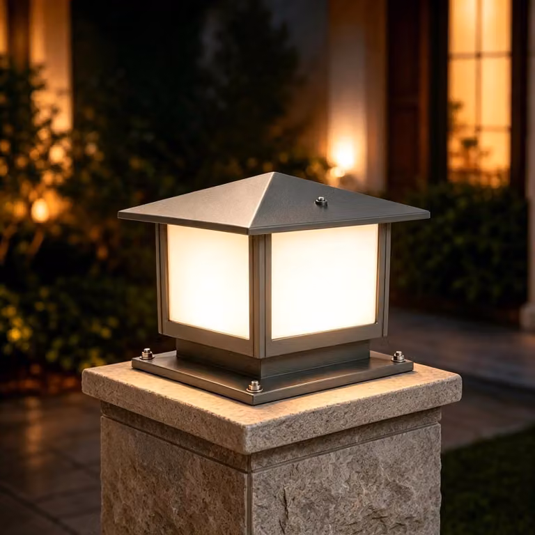 Lampada da esterno a incasso, 3000K, grado di protezione IP45, alluminio grigio, 12W LED