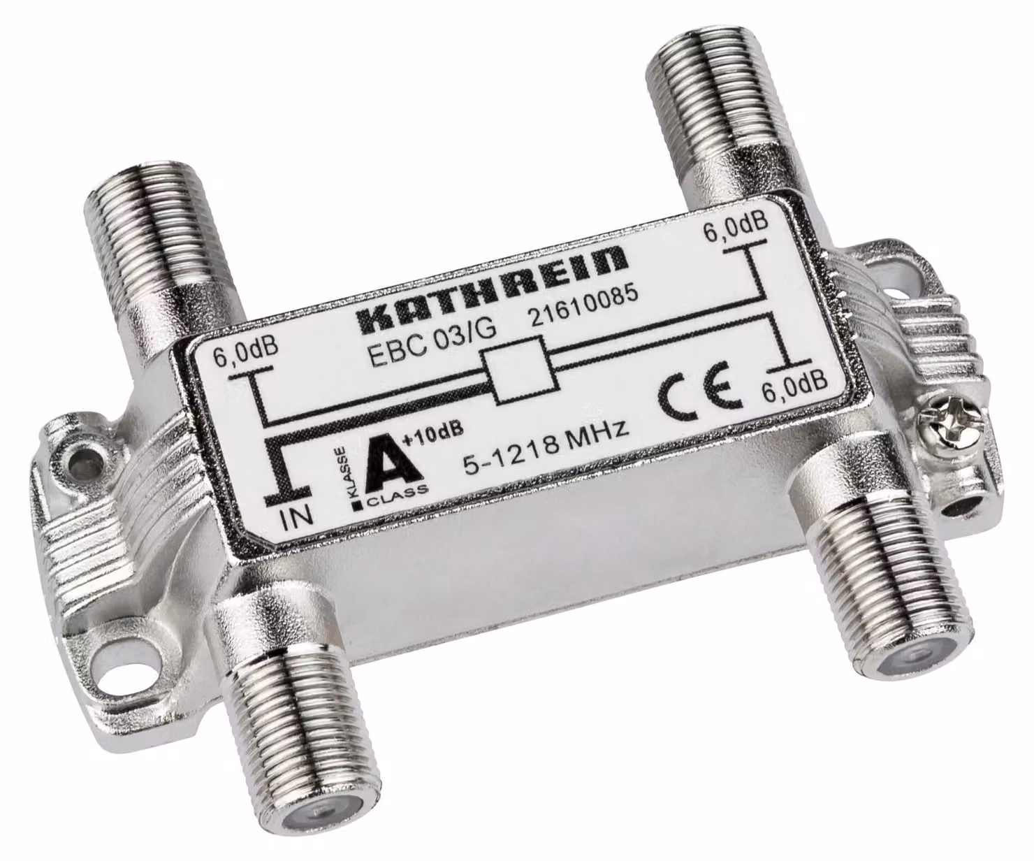 KATHREIN Splitter a 3 vie 5-1218 MHz Connettore F EBC 03/G